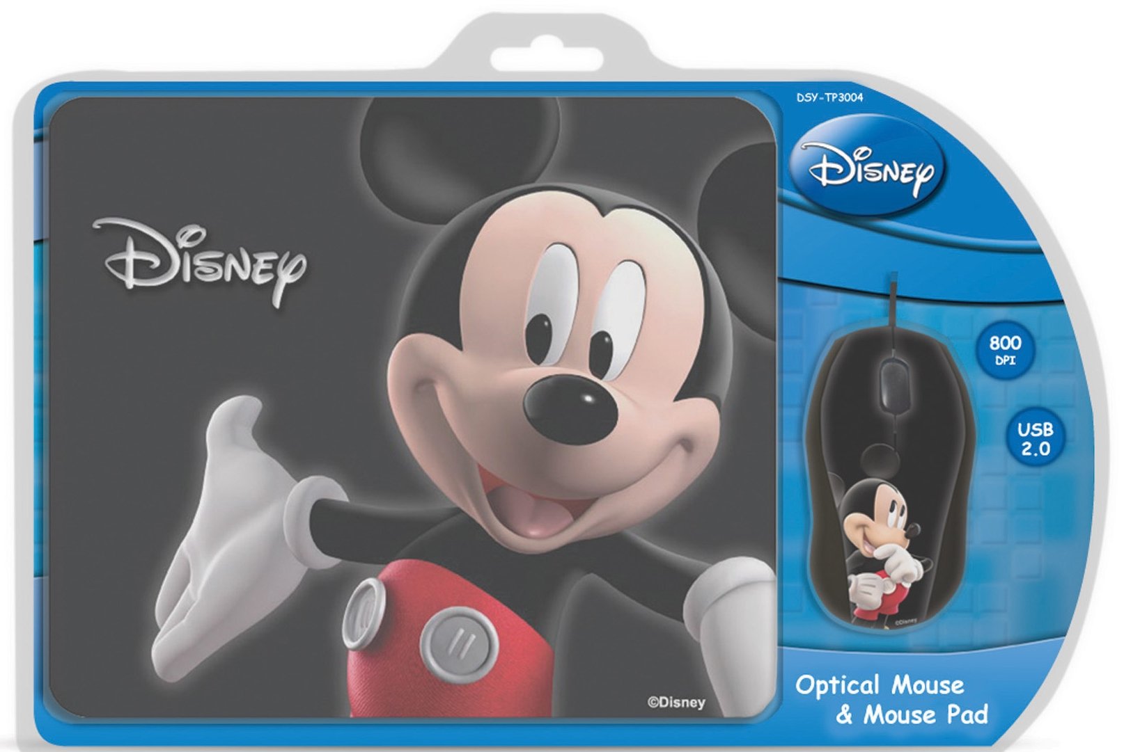 Миша Cirkuit Planet Disney Mickey 3D USB + килимок (DSY-TP3004
